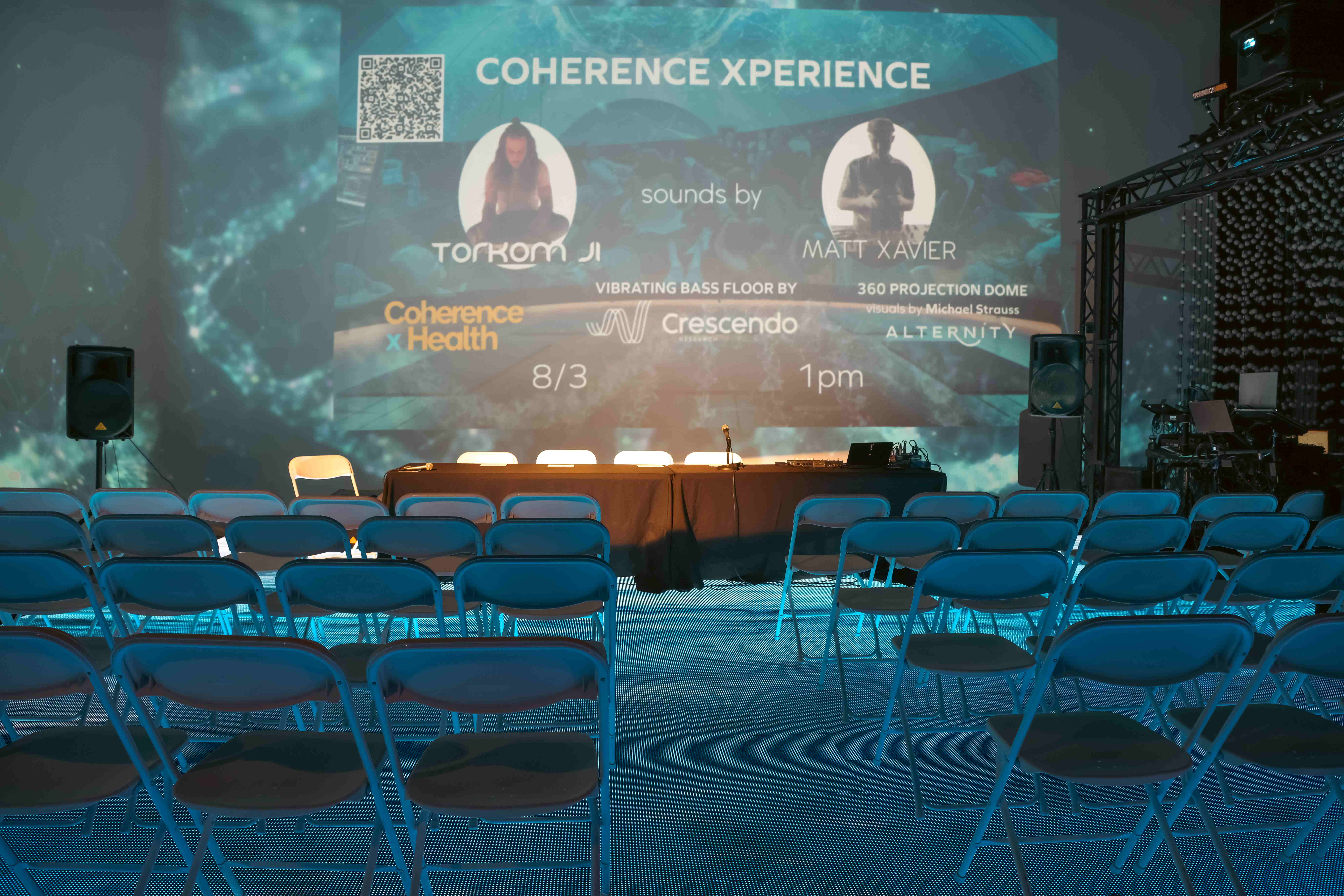 Coherence Xperience event setup in projection space